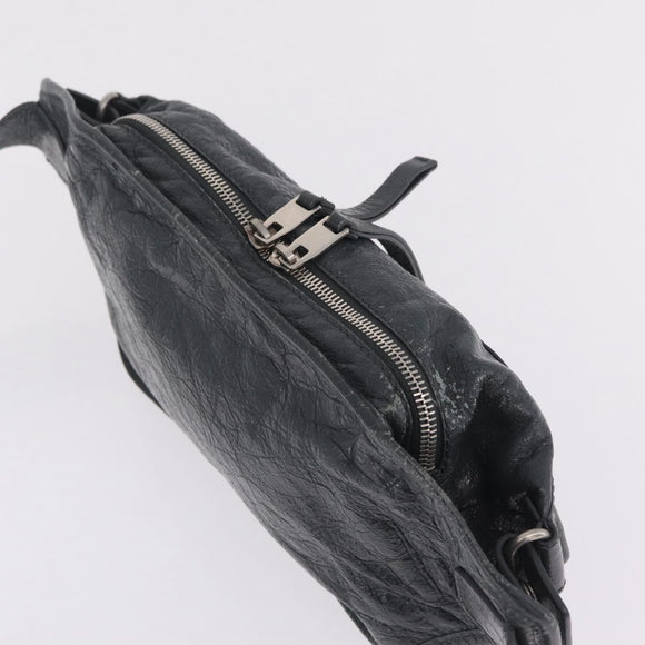 Balenciaga Body Bag Leather Gray 542013 Auth 213012A