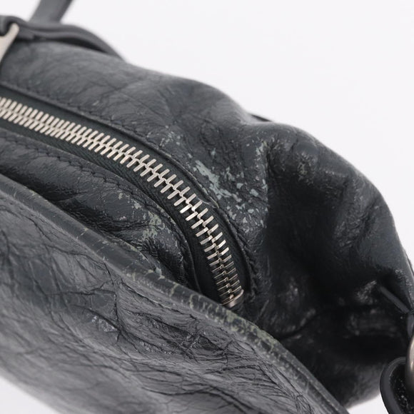 Balenciaga Body Bag Leather Gray 542013 Auth 213012A