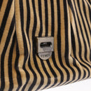 FENDI Chain Shoulder Bag Velvet Beige Auth 213013V-20