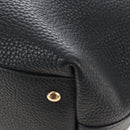 Salvatore Ferragamo Gancini Shoulder Bag Leather Black Gold Auth 213016M-13