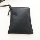 Salvatore Ferragamo Gancini Shoulder Bag Leather Black Gold Auth 213016M-18