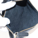 Salvatore Ferragamo Gancini Shoulder Bag Leather Black Gold Auth 213016M-20