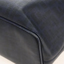 FENDI Zucca Canvas Hand Bag PVC Navy Silver 7VA271 Auth 213018V-14
