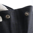 FENDI Zucca Canvas Hand Bag PVC Navy Silver 7VA271 Auth 213018V-15