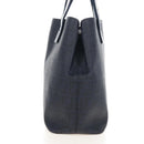 FENDI Zucca Canvas Hand Bag PVC Navy Silver 7VA271 Auth 213018V-4