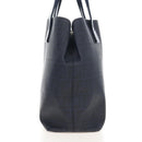 FENDI Zucca Canvas Hand Bag PVC Navy Silver 7VA271 Auth 213018V-5