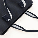 FENDI Zucca Canvas Hand Bag PVC Navy Silver 7VA271 Auth 213018V-6