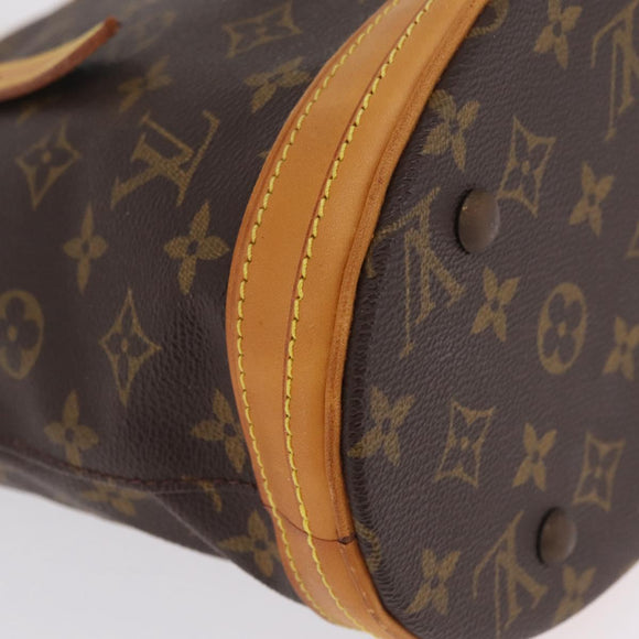 LOUIS VUITTON Monogram Bucket PM Shoulder Bag M42238 LV Auth 213022