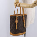LOUIS VUITTON Monogram Bucket PM Shoulder Bag M42238 LV Auth 213022-25