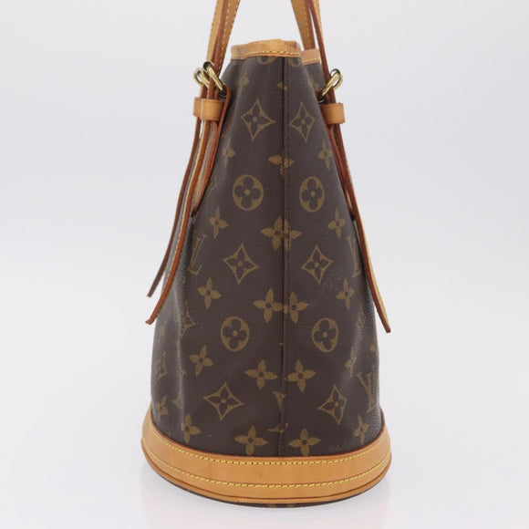 LOUIS VUITTON Monogram Bucket PM Shoulder Bag M42238 LV Auth 213022