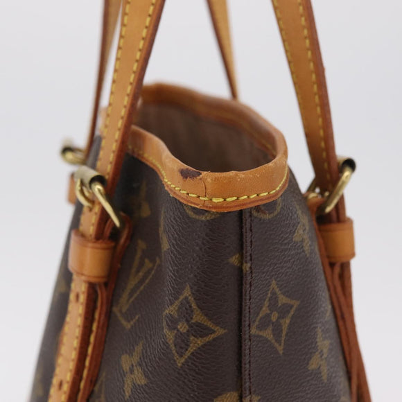 LOUIS VUITTON Monogram Bucket PM Shoulder Bag M42238 LV Auth 213022