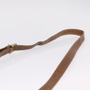 CELINE C Sulky Horse Carriage Shoulder Bag PVC Beige Gold Auth 213023-10