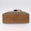 CELINE C Sulky Horse Carriage Shoulder Bag PVC Beige Gold Auth 213023-13
