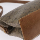 CELINE C Sulky Horse Carriage Shoulder Bag PVC Beige Gold Auth 213023-16