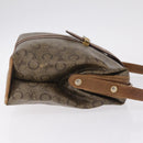 CELINE C Sulky Horse Carriage Shoulder Bag PVC Beige Gold Auth 213023-4