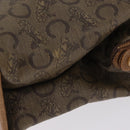 CELINE C Sulky Horse Carriage Shoulder Bag PVC Beige Gold Auth 213023-5