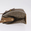 CELINE C Sulky Horse Carriage Shoulder Bag PVC Beige Gold Auth 213023-6