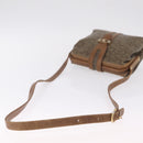 CELINE C Sulky Horse Carriage Shoulder Bag PVC Beige Gold Auth 213023-9