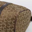 CELINE C Sulky Hand Bag Canvas Brown Gold Auth 213024-10