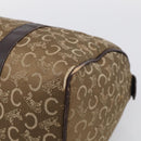 CELINE C Sulky Hand Bag Canvas Brown Gold Auth 213024-12
