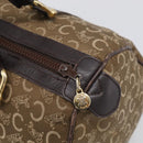 CELINE C Sulky Hand Bag Canvas Brown Gold Auth 213024-14
