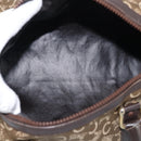 CELINE C Sulky Hand Bag Canvas Brown Gold Auth 213024-15