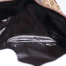 CELINE C Sulky Hand Bag Canvas Brown Gold Auth 213024-16