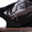 CELINE C Sulky Hand Bag Canvas Brown Gold Auth 213024-18