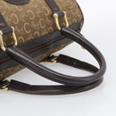 CELINE C Sulky Hand Bag Canvas Brown Gold Auth 213024-7