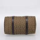 CELINE C Sulky Hand Bag Canvas Brown Gold Auth 213024-9