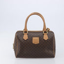 CELINE Macadam Canvas Shoulder Bag PVC Leather 3 Set Brown Auth 213027-11