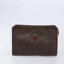 CELINE Macadam Canvas Shoulder Bag PVC Leather 3 Set Brown Auth 213027-21
