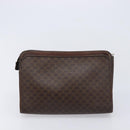CELINE Macadam Canvas Shoulder Bag PVC Leather 3 Set Brown Auth 213027-22