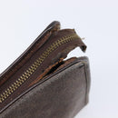 CELINE Macadam Canvas Shoulder Bag PVC Leather 3 Set Brown Auth 213027-27