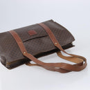 CELINE Macadam Canvas Shoulder Bag PVC Leather 3 Set Brown Auth 213027-5