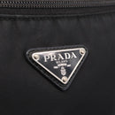 PRADA Shoulder Bag Nylon Black Silver Auth 213029-16