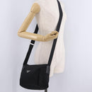 PRADA Shoulder Bag Nylon Black Silver Auth 213029-27