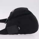 PRADA Shoulder Bag Nylon Black Silver Auth 213029-5