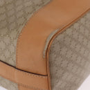CELINE Macadam Canvas Shoulder Bag PVC Beige Gold Auth 213030-10