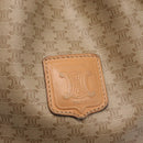 CELINE Macadam Canvas Shoulder Bag PVC Beige Gold Auth 213030-16