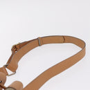 CELINE Macadam Canvas Shoulder Bag PVC Beige Gold Auth 213030-8