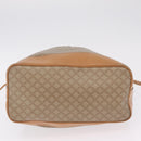 CELINE Macadam Canvas Shoulder Bag PVC Beige Gold Auth 213030-9