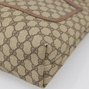 GUCCI GG Supreme Web Sherry Line Bag PVC Beige Gold 002 123 6487 Auth 213031A-10