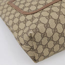 GUCCI GG Supreme Web Sherry Line Bag PVC Beige Gold 002 123 6487 Auth 213031A-11