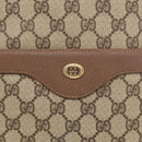 GUCCI GG Supreme Web Sherry Line Bag PVC Beige Gold 002 123 6487 Auth 213031A-14