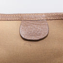 GUCCI GG Supreme Web Sherry Line Bag PVC Beige Gold 002 123 6487 Auth 213031A-15