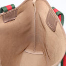 GUCCI GG Supreme Web Sherry Line Bag PVC Beige Gold 002 123 6487 Auth 213031A-17