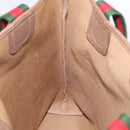 GUCCI GG Supreme Web Sherry Line Bag PVC Beige Gold 002 123 6487 Auth 213031A-18