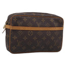 LOUIS VUITTON Monogram Compiegne 23 Clutch Bag M51847 LV Auth 213033A-1