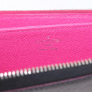 LOUIS VUITTON Epi Zippy Wallet Long Wallet Black M64838 LV Auth 213034A-14